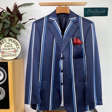 Ede & Ravenscroft 46R Stripe Boating Rowing Henley Cricket Blazer Sports Jacket
