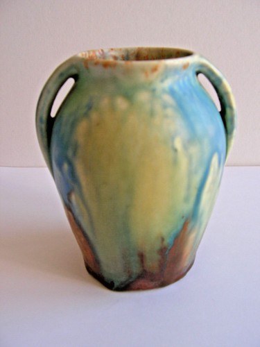 Art deco pottery vase - pottery, with