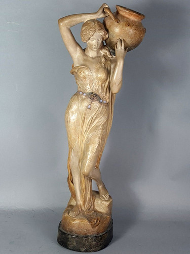 Ceramic sculpture woman - ceramic,