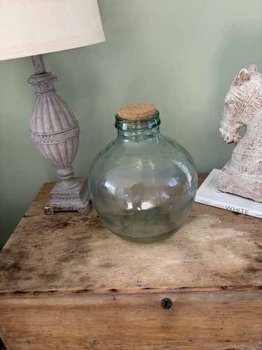 Large round glass terrarium
