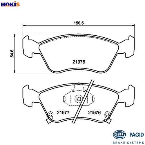 Brake pad set disc - pad,