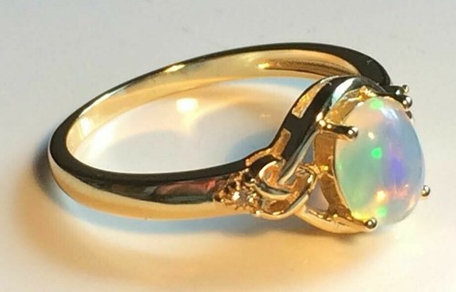 Solid opal ring - solid,
