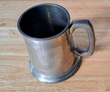 Antique Pewter Tankard Half