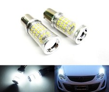 2x 581 PY21W BAU15s Reflector 60 LED Bulb Sidelight Signal Indicator Light White