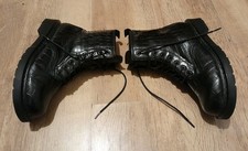 BATA Black Croc Print Faux