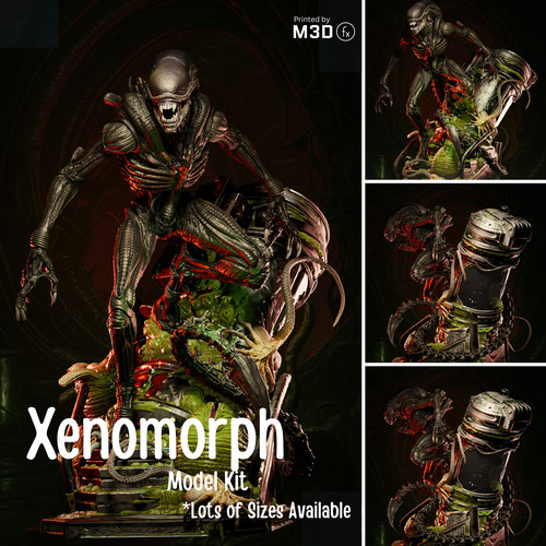 Xenomorph resin figure - resin,