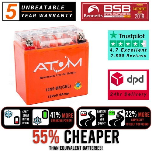 12n9 atom gel motorcycle - 12n9-bs,