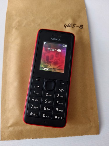 Nokia 106 black red - 106, black/red