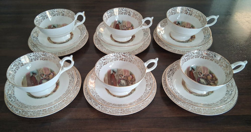 Vintage trio tea - trio, cries