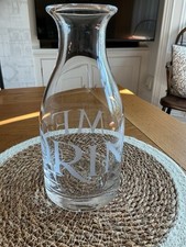 Emma Bridgewater Black Toast 'Drink Me' Glass Carafe - Brand New