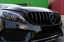 FOR MERCEDES C CLASS W205 C205 C200 C220 GT STYLE GRILLE GLOSS BLACK