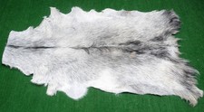New Goat hide Rug Hair on Area Rug Size 36"x24" Animal Leather Goat Skin 174