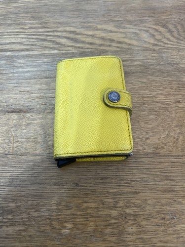 Secrid yellow silver leather - secrid, yellow/