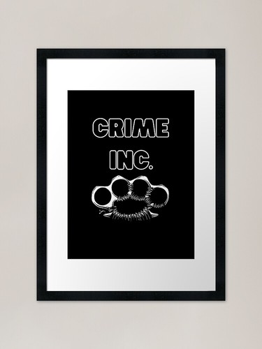 Crime inc brass knuckles - crime, logo