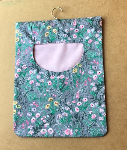 Fabric peg bag with wooden - with,