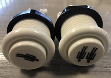 Player 1 And Player 2 Arcade Start Game Buttons.