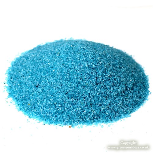 Turquoise coloured sand - sand, for