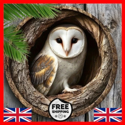 Stunning owl garden plaque - stunning,