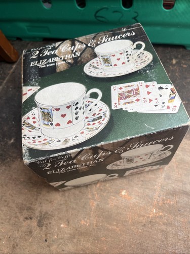 Playing card design tea cup - playing,