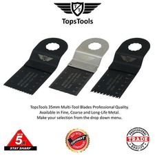 TopsTools 35mm Multi Tool Blades For Worx Sonicrafter Ryobi Erbauer AEG