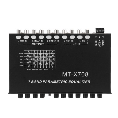 Band car audio equalizer - 7-band,