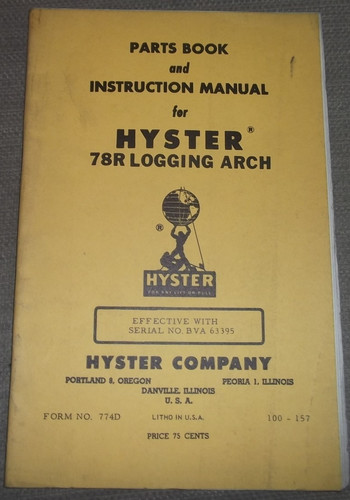 Hyster 78r logging - 78r, parts