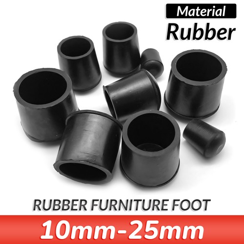 Round rubber furniture foot - round,