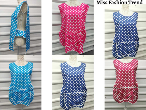 Women ladies polka dot tabard - ladies,