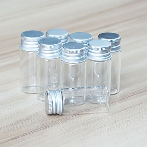10ml aluminum 100pcs glass - 10ml,