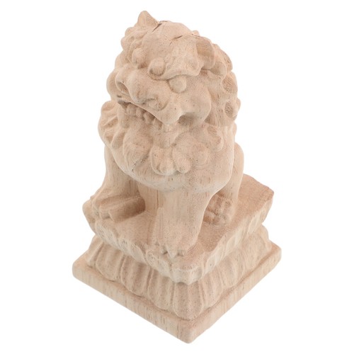 Decorative wooden lion finials - decorative,
