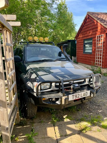 Steel winch bumper for - for, toyota