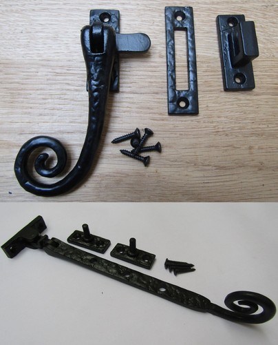 Cast iron curly black - -,