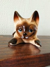 CERAMIC SIAMESE KITTEN approx 4.25" in length
