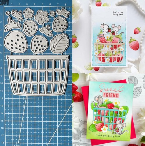 Strawberry basket metal - basket,