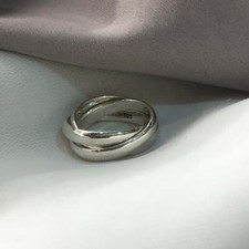 925 Sterling Silver Ladies Russian Wedding Band Ring I-X Sizes Unisex Band Ring