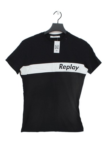 Replay men shirt s black - replay, t-shirt