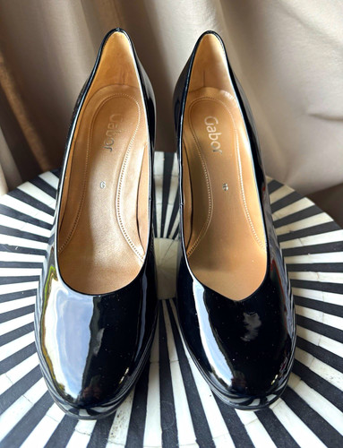Gabor black patent - black, leather