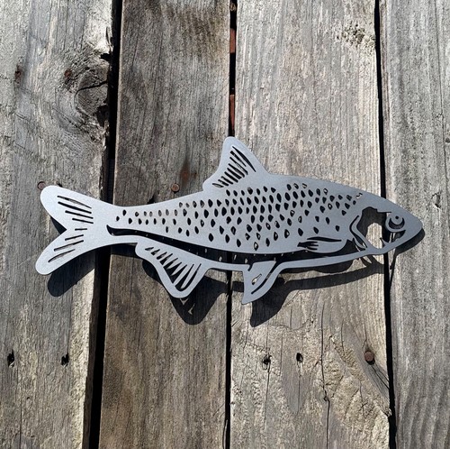 Roach fish steel wall art - steel,