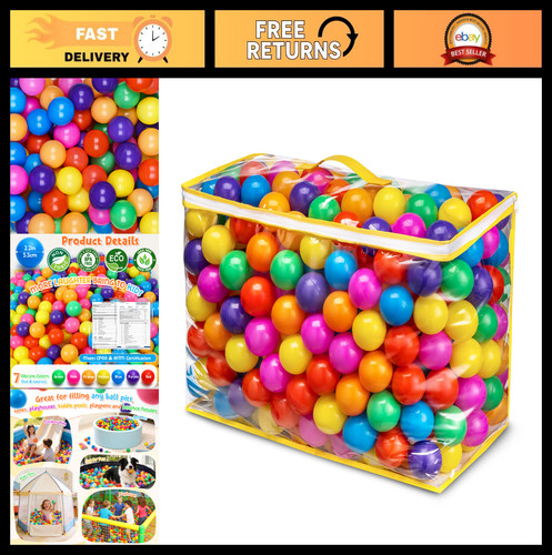 Colorful ball pit balls - ball,