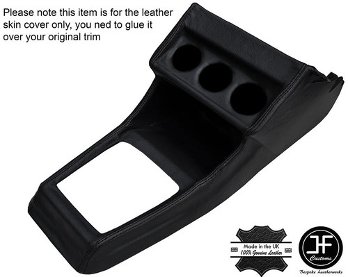 Black stitching centre console - black,