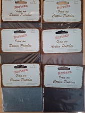 1 Pair Nortexx Iron On Repair/Mending Patches -Cotton/Denim - Quick Fix Trousers