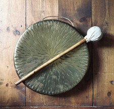 Antique Brass Gong 35cm/14in