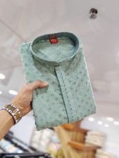 Cotton Rayon Men's Kurta Pajama Set Festival Traditional Indian Ethnic Outfit