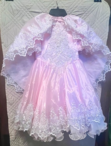Vtg 1980s pink glitz pageant - pink,