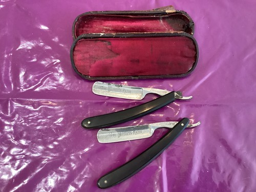 Vintage cut throat razors - throat,