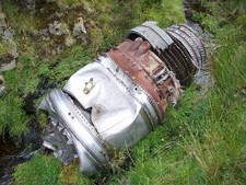 Photo A3 Armstrong Siddeley F.9 Sapphire Engine - 'Upper' Engine Remains c2008