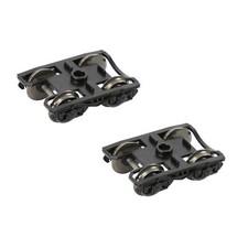 2pcs Model Trains HO Gauge 1:87 Bogies with 36" Metal DC Wheels HP0687