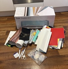 Cricut Explore Air 2 Die Cutting Machine Mint with vinyl, card and accessories 