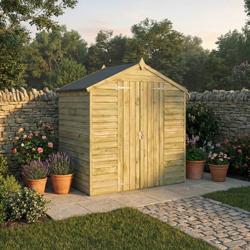 4x6 wooden garden shed - 4x6,