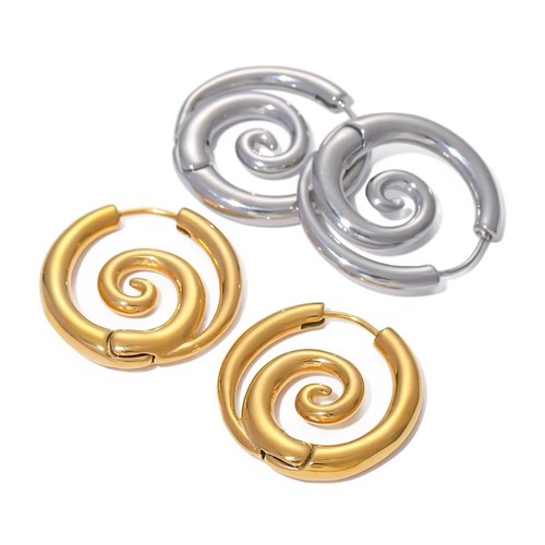 Stainless steel spiral hoop - stainless,